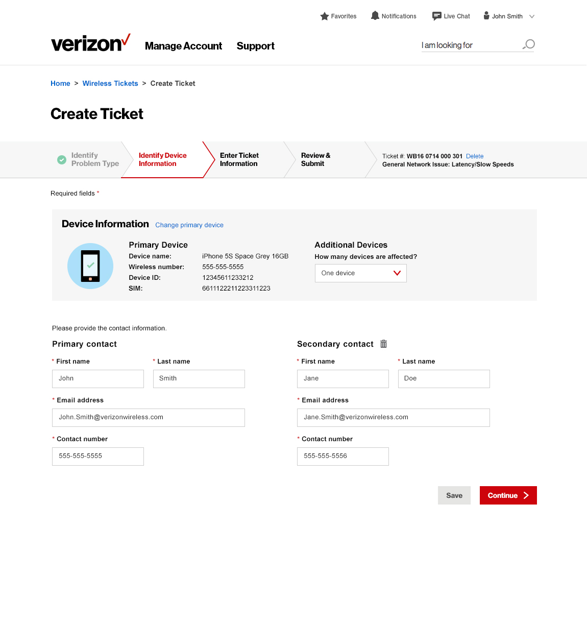Device validation will help the Verizon Helpdesk resolve the issue.